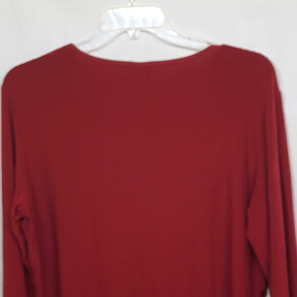 Vintage Nexxen Womens Top 3XL Stretch Ruched Front  Flare Sleeve Made in USA - Picture 9 of 14